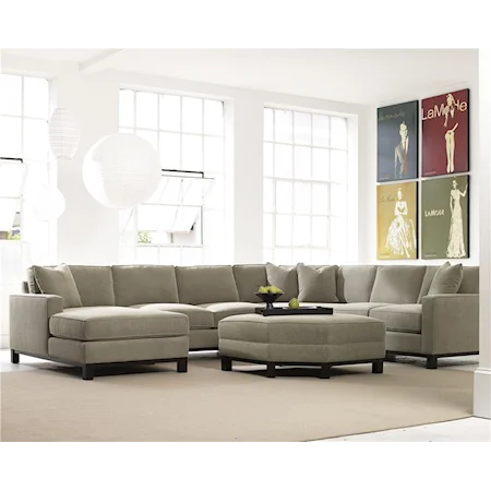4 Piece Sectional with Chaise